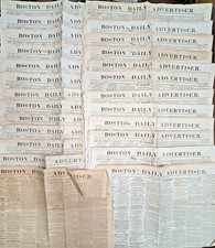 Twenty-Five Original 1864 Boston Daily Advertiser Civil War Newspapers picture