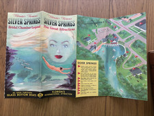 1954 TRAVEL BROCHURE SILVER SPRINGS FLORIDA NUDE 