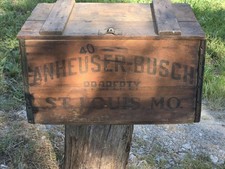 1933  Anheuser Busch Wood Crate Box St Louis Beer  picture