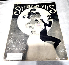 Vintage 1903 Society Swells A Cake Walk Dream Large Format Sheet Music Ritchie picture