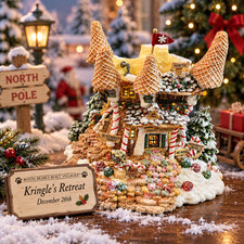 Boyds Bearly-Built Kringle's Retreat #99755V LE 431/25000 2000 MIB Complete picture