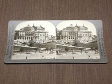 VINTAGE STEREOVIEW STEREOSCOPES CARD MUNICIPAL THEATER SAO PAULO BRAZIL picture