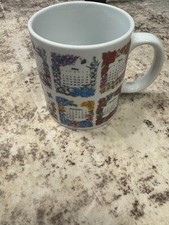 Vintage 1999 Flowers of the Month Calendar Mug Croft Westwood Floral Ceramic Cup picture