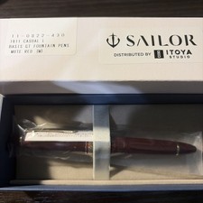 Sailor 1911 Casual L Stable Fountain Pen in Muted Red, Gold Trim, M Point NEW picture