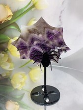 1pc  Natural  amethyst Spider wings Crystal animal wings carving  Home decor picture