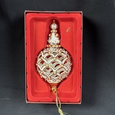 VTG Florentine & Pearl Spire Ornament By Lenox In Box 554 picture