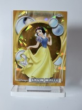 2026 Topps Chrome Sapphire Disney Snow White #1 Gold Refractor /50 picture