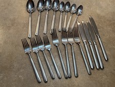 Hampton Silversmiths 235 Stainless  Flat wear Silverware  20 Pieces picture