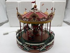 2013 Lemax Santa Carousel 34682 Christmas Village Sights - Working picture