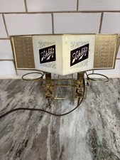 Vintage 1968 Lighted Schlitz Beer Bar/Table Glass/ Napkin Caddy - Tested picture