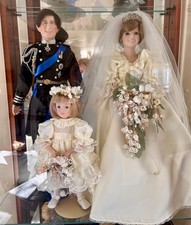 danbury mint princess Diana bride, Prince charles and flower girl picture