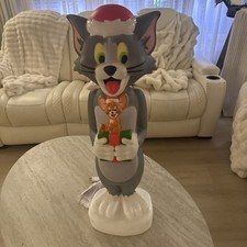 2026 Outdoor Inside Tom And Jerry Christmas Holiday Blow Mold Brand New 32” picture