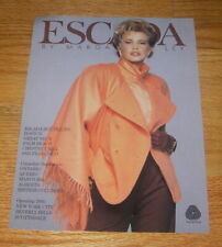 1990 8-page Escada by Margaretha Ley Advertisement picture