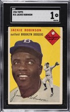 1954 TOPPS #10 JACKIE ROBINSON SGC 1 picture