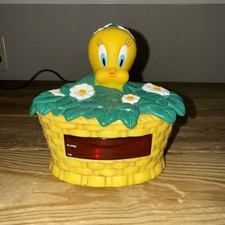 Vintage 1999 Tweetie Bird light up clock alarm Tested Works Perfectly 90s Looney picture