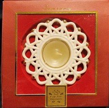 Lenox Snow Lights Shimmer Votive Tea Light Candle Holder Snowflake NIB picture