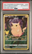 Sarah Natochenny Signed Pokemon Trading Card Celebrations Pikachu AUTO PSA/DNA picture