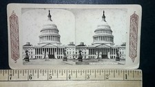 U.S. Capitol Building Stereoview Continent Stereoscopic Co. 1870s Washington DC picture