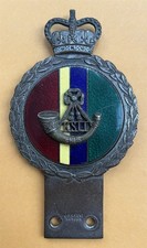 Badge automobile auto car club British King's Shropshire Light Infantry KSLI picture