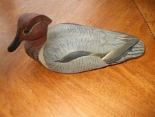Hand carved signed giberson wooden duck vintage very rare picture