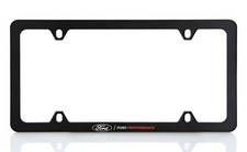 Ford Performance Black UV Printed Thin Rim License Plate Frame Holder for Ford picture