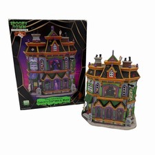 Lemax Spooky Town Carlof's Costume & Masks Shop Halloween House Retired w/ Box picture