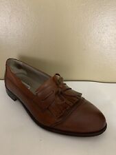 Bally Manchester Mens Size 11.5 Wide EEE Brown Kiltie Bow Loafers Slip On Shoes picture
