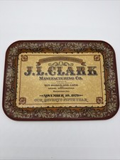 Vtg  J.L. Clark Metal Manufacturing Co. Trinket Tray 75th year Nov 10 1979 #2 A9 picture