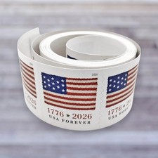 A Roll Of 100 2026 U.S. Flag First Class Stamps 100PCS New picture