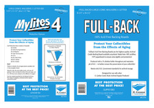 Set 200 E Gerber MyLites4 Mylar 4 Mil Large comic Bags & 200 Full Back Boards picture