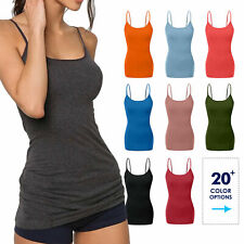 Women's Cami Tank Top Tops Long Layering Casual Basic Camisole Plain Plus S -3XL picture