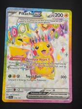 Pokemon Card - Surging Sparks Pikachu ex 219/191 Ultra Rare NM/M picture