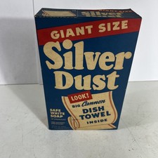 Vtg Unopened Box Silver Dust Lever Bros. Safe White Soap w/ Cannon Face Cloth picture