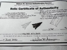 Columbia Plateau Point with Bill German COA picture