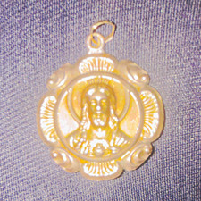 Christianity Collectible Religious Medal Pendant Charm Lot of 2, Gold Tone 14k picture