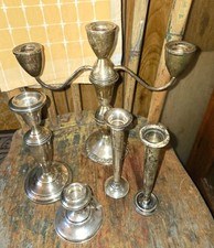Vintage Sterling Silver Weighted Scrap or Use Lot 1088 Gr. picture