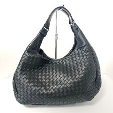 Auth BOTTEGA VENETA Medium Campana Bag 125787 Black Leather - Tote Bag picture