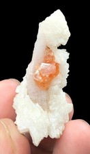 78 Cts Rare Fanta Garnet on Fluorescent Apatite & Albite | Skardu Pakistan picture