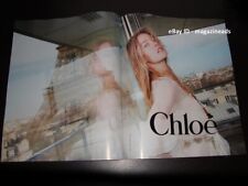 CHLOE 2-Page PRINT AD Spring 2024 NATALIA VODIANOVA Eiffel Tower PARIS picture