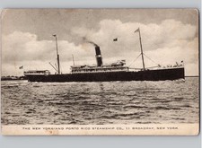 c1908 SS Coamo New York & Porto Rico Steamship Co NY Albertype Photo Postcard picture