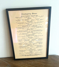Vintage Restaurant Menu picture