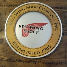 Red Wing Shoe Company Established 1905 Circular Wood Metal Wall Sign 12 Inch picture