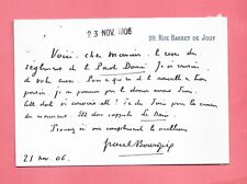 EL98-CARD-A.S-PAUL BOURGET-WRITER-ESSAYIST-MEMBER-ACADÉMIE FRANÇAISE-1906 picture