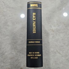 Marvel Black Panther Custom Bound Graphic Novel Chadwick Boseman Tribute Book picture