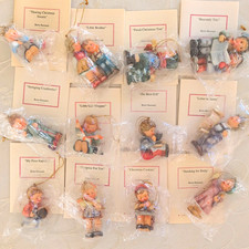 Studio Hummel Berta Hummel Ornament Set of 12 In Packaging W/ COA. 1 BROKEN. picture