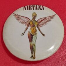 1 Inch Nirvana In Utero Angel Grunge Round Pinback Button picture
