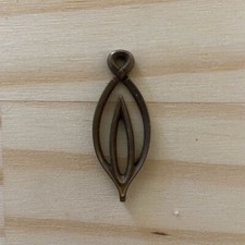 Vtg Fertility Symbol Handmade Bronze Hippie Roach Clip Cigarette Holder sty17S picture