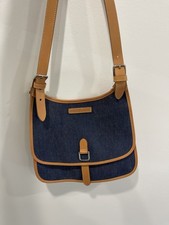 Vintage Dooney & Bourke TD38 SD Denim Sling Shoulder Bag Made in USA picture