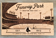 LEATHER ~ Fenway Park BOSTON RED SOX  Modern BASEBALL PC Massachusetts picture