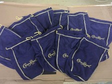 Lot Of 10 Crown Royale Drawstring Bags  Purple picture